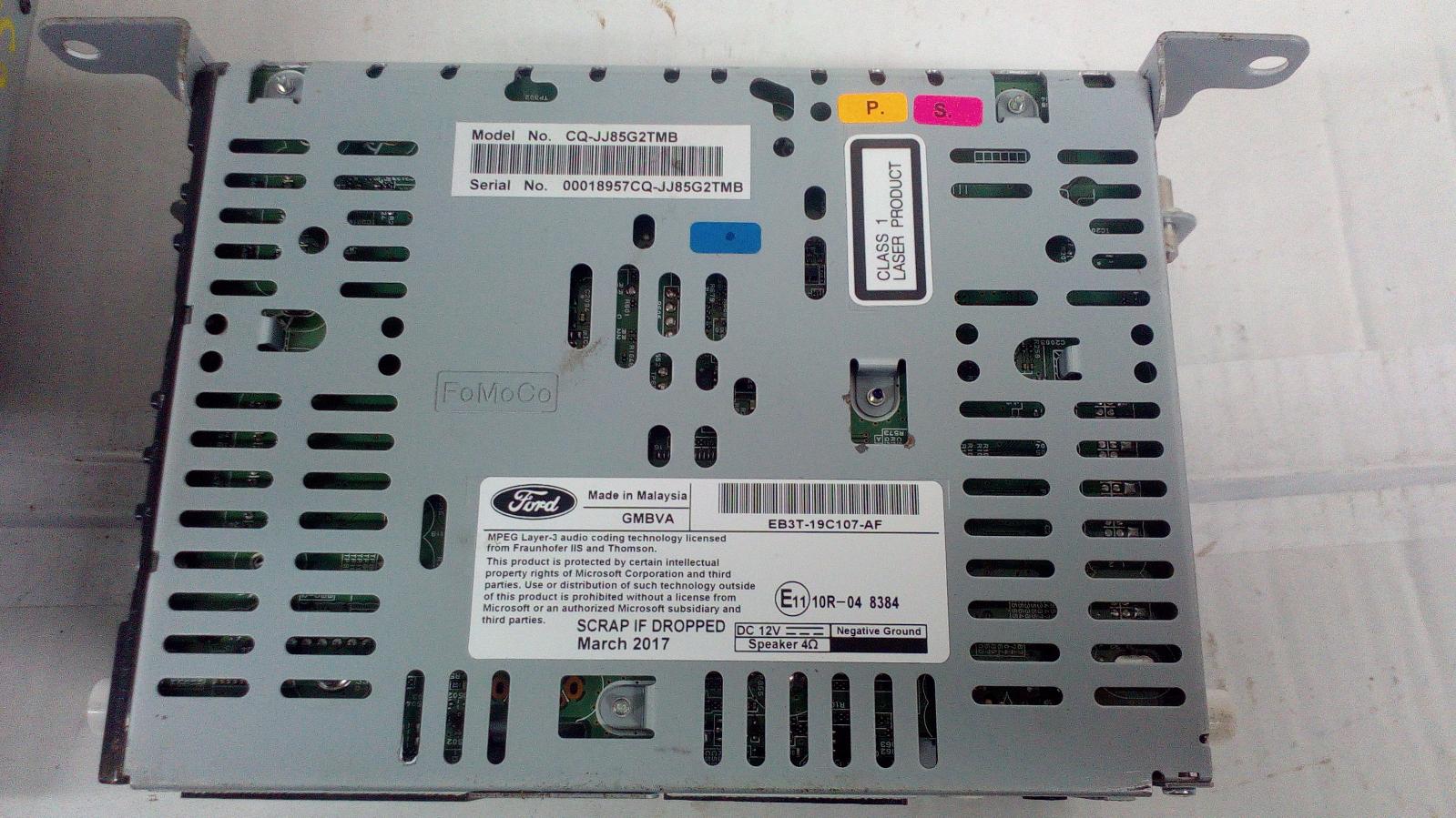 View Auto part Radio/Cd/Dvd/Sat/Tv Ford Everest 2017