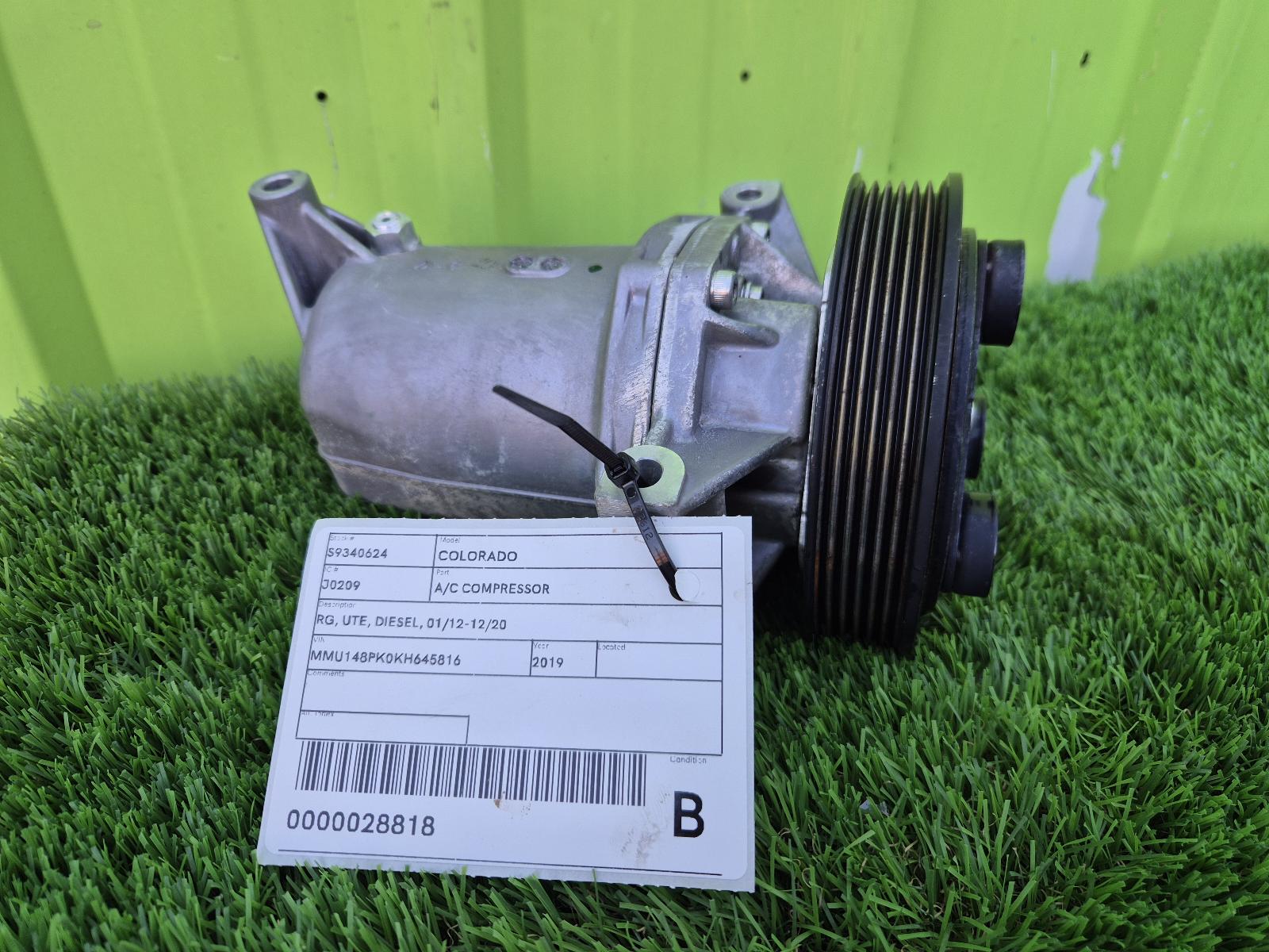 View Auto part A/C Compressor Holden Colorado 2019